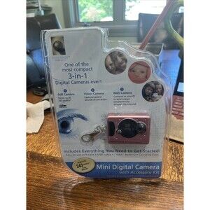 Innovage Mini Digital Camera Keychain Pink Stores 243 Pics Video